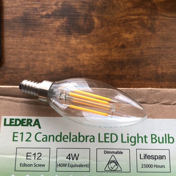 LEDERA  E-12 CANDELABRA LIGHT BULBS - Picture 3 of 6